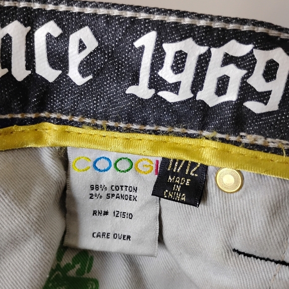 Vintage Coogi Jeans Women’s 11/12 (33) Dark Wash Animal Print Pocket Y2K 90s - Picture 15 of 16